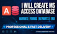 create custom microsoft access database  and reports