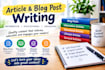 write engaging articles and blog posts on education