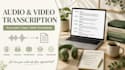transcribe audio and videos into well formatted text