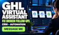 be your ghl virtual assistant for CRM and workflow automation