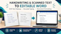 convert handwriting and scanned documents into editable text