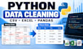 clean and transform your CSV or excel data with python pandas
