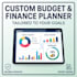 create a custom personal finance budget spreadsheet