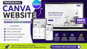 design canva website, canva landing page, portfolio website