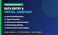 be your reliable data entry and virtual assistant