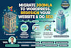 migrate joomla to wordpress, redesign your website and do SEO
