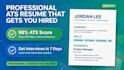 create ats optimized resume, CV and cover letter