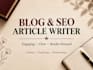 write engaging creative articles and first person narratives