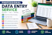 fast and accurate data entry operator