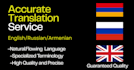 do accurate translation between english russian armenian