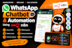 build whatsapp chatbot and automation using n8n