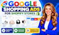 set up google shopping ads campaign for shopify stores