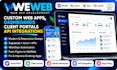 build a weweb dashboard or client portal with API integration