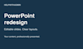 redesign your business powerpoint into clear editable slides