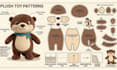 create custom plush reference sheet ych concept design plushie reference sheet