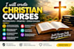 create engaging christian courses, bible study lessons, discipleship materials