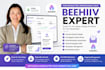 setup your beehiiv substack newsletter beehive landing page beehive website