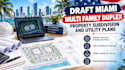 draft miami multi family duplex property subdivision and utility plans