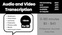 transcribe audio and video into text with format