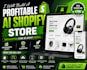 build a profitable ai shopify store, dropshipping store or shopify website