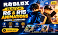 create custom roblox r6 and r15 animations, emotes and cutscenes