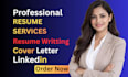write a professional executive resume, cover letter and linkedin optimization
