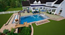do 3d landscape design, backyard design, garden design and landscape rendering