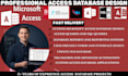 design and develop ms access database, queries, reports