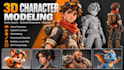 create custom 3d character models for games and animation, 3d printing