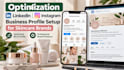 optimization linkedin bio instagram business page profile setup skincare brands