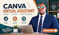 be your canva virtual assistant for canva design social media contents