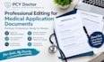 professionally edit medical cvs and residency application documents