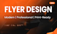 design modern business flyer, corporate flyer and company flyer