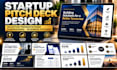 design a professional startup pitch deck  investor presentation