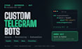create a custom telegram bot in python for alerts and automation