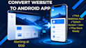 convert your website to a professional android webview app