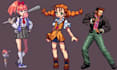 create 2d pixel art characters, game sprites and animated sprite sheets