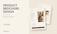 design a professional product brochure or catalog PDF