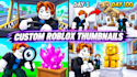 create a high quality roblox game thumbnail