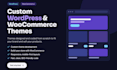 build custom wordpress and woocommerce sites
