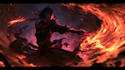 design an epic fantasy warrior hero with custom armor