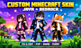 custom minecraft skin pixel art character design java bedrock pvp fix edit hd 3d