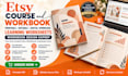 design etsy course workbooks and printable learning worksheets