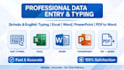 do fast sinhala and english typing and data entry work