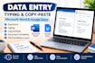 do data entry and copy paste