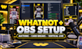 set up obs for whatnot vertical streams, auctions and card breaks