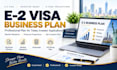 write an e2 visa business plan with 5 year financial projections
