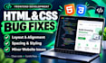fix HTML and CSS bugs layout and styling issues