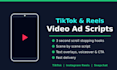 write reels video ad scripts with scroll stopping hooks