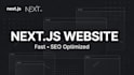 develop a fast nextjs website with SEO optimization